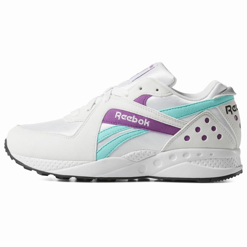 Tenisi Reebok Pyro Barbati Albi/Turcoaz/Negrii Romania IW4800RE